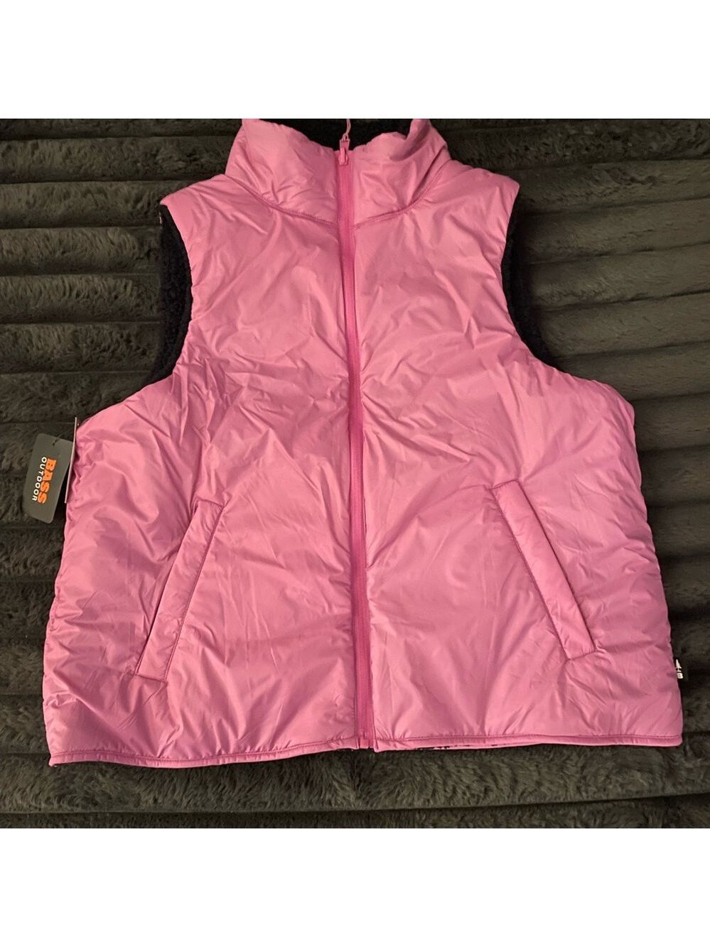 Bass Outdoor Reversible Vest  Large NWT